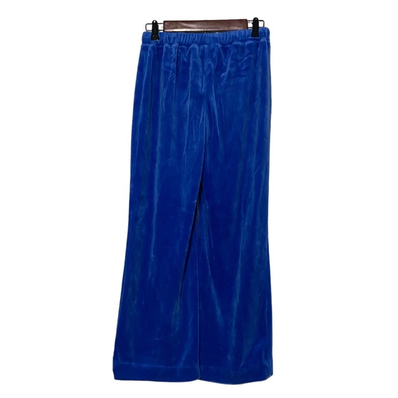 Vintage Electric Blue Velour Sweatpants - Picture 10 of 13
